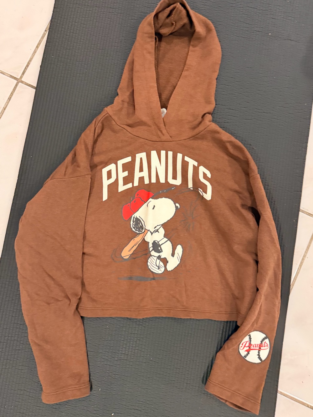 H&M Brown Peanuts Snoopy Kids Hoodie